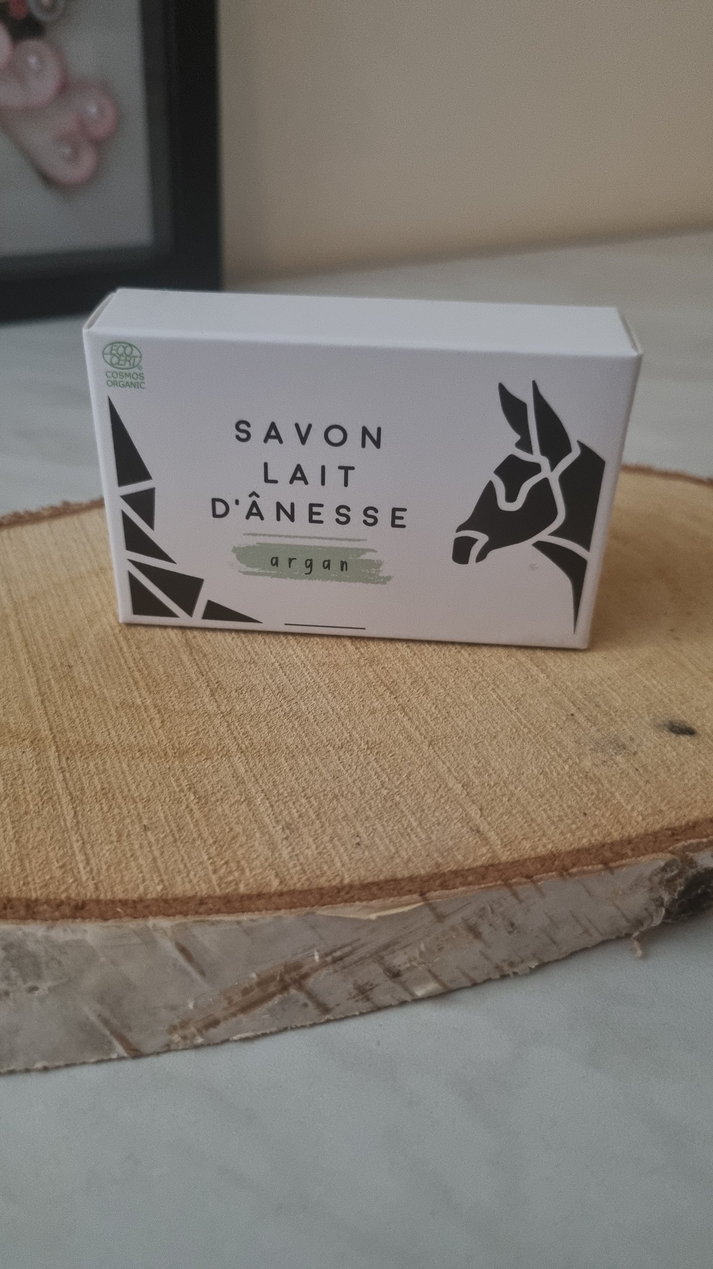 Savon solide au lait d'ânesse BIO a l'huile d'Argan