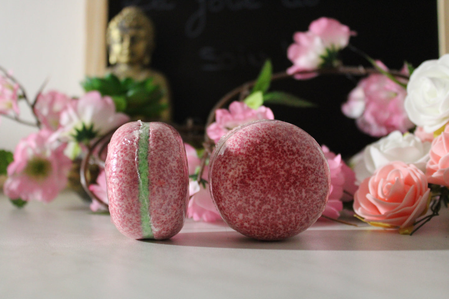 Macarons de bain effervescent Raisin