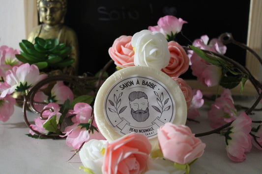 Savon a barbe peau normal parfum fleur de tabac