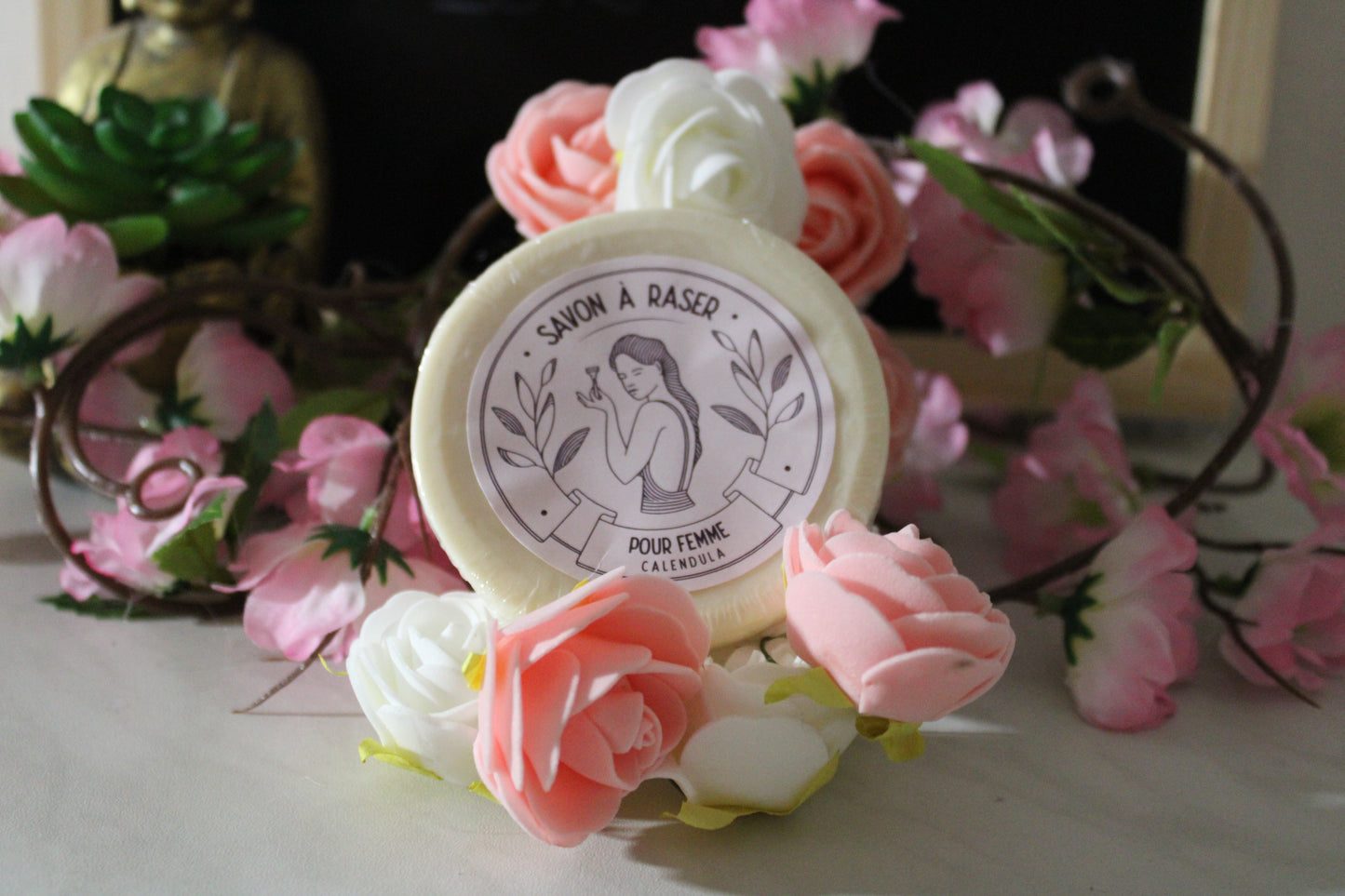 Savon a raser pour femme senteur Calendula